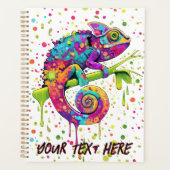 Chameleon Paint Stains Wasserfarbe Stil Planer (Vorderseite)