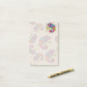 Chameleon Paint Stains Wasserfarbe Stil Post-it Klebezettel (Auf Schreibtisch)