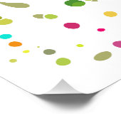 Chameleon Paint Stains Wasserfarbe Stil Poster (Ecke)