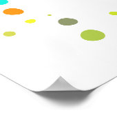 Chameleon Paint Stains Wasserfarbe Stil Poster (Ecke)