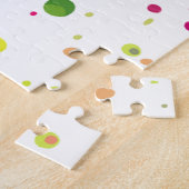 Chameleon Paint Stains Wasserfarbe Stil Puzzle (Seite)