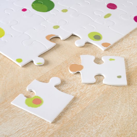 Chameleon Paint Stains Wasserfarbe Stil Puzzle (Seite)