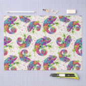 Chameleon Paint Stains Wasserfarbe Stil Seidenpapier (Handwerk)