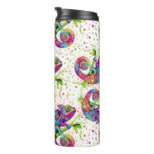 Chameleon Paint Stains Wasserfarbe Stil Thermosbecher (Nach rechts gedreht)