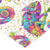 Chameleon Paint Stains Wasserfarbe Stil Tischdecke (Schrägansicht)