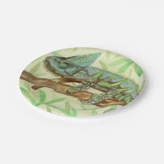 Chameleon Pappteller (Schrägansicht)