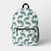 Chameleon Pattern Bedruckter Rucksack (Vorderseite)