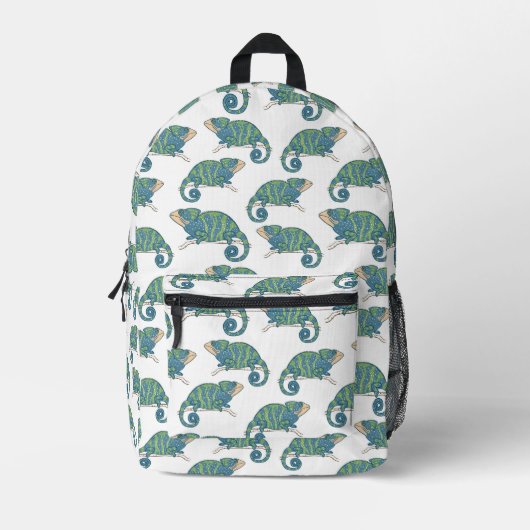 Chameleon Pattern Bedruckter Rucksack (Vorderseite)