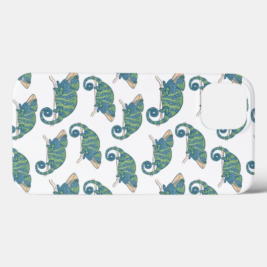 Chameleon Pattern Case-Mate iPhone Hülle (Rückseite (Horizontal))