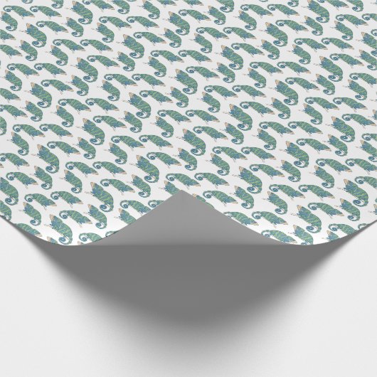 Chameleon Pattern Geschenkpapier (Ecke)