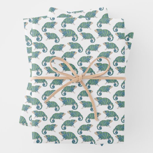 Chameleon Pattern Geschenkpapier Set (Beispiel)