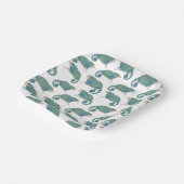 Chameleon Pattern Pappteller (Gewinkelt)