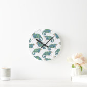 Chameleon Pattern Runde Wanduhr (Zuhause)