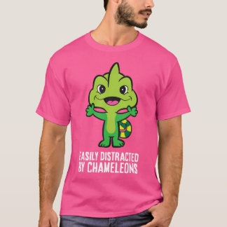 Chameleon Pet Reptile leicht von Chamele abgelenkt T-Shirt