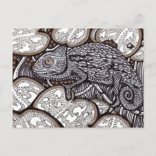 Chameleon Postkarte (Vorderseite)