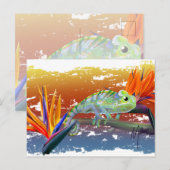 Chameleon  postkarte (Vorne/Hinten)