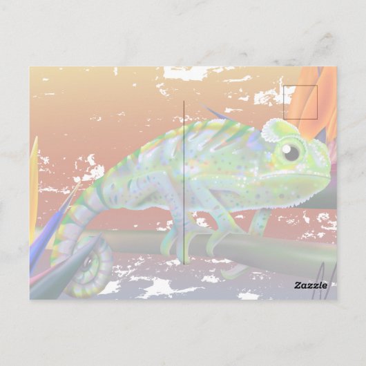 Chameleon  postkarte (Rückseite)