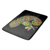 Chameleon Psychedelic Fantasy Badematte (Schrägansicht)