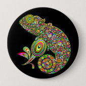 Chameleon Psychedelic Fantasy Button (Vorderseite)