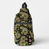 Chameleon Psychedelic Fantasy Crossbody Bag (Vorderseite)