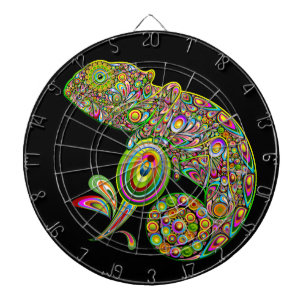 Chameleon Psychedelic Fantasy Dartscheibe