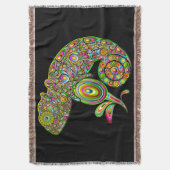 Chameleon Psychedelic Fantasy Decke (Vorderseite Vertikal)