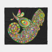 Chameleon Psychedelic Fantasy Fleecedecke (Vorderseite (Horizontal))