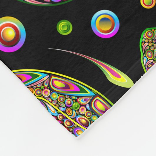 Chameleon Psychedelic Fantasy Fleecedecke (Ecke)