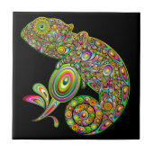 Chameleon Psychedelic Fantasy Fliese (Vorderseite)