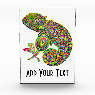 Chameleon Psychedelic Fantasy Fotoblock
