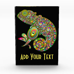 Chameleon Psychedelic Fantasy Fotoblock