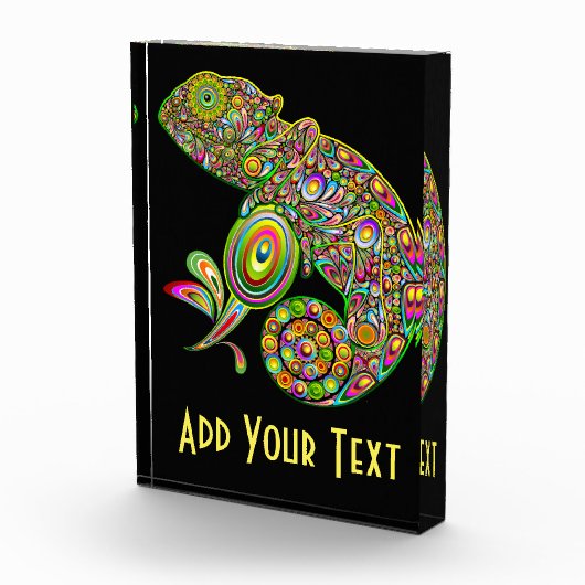 Chameleon Psychedelic Fantasy Fotoblock (Rechts)