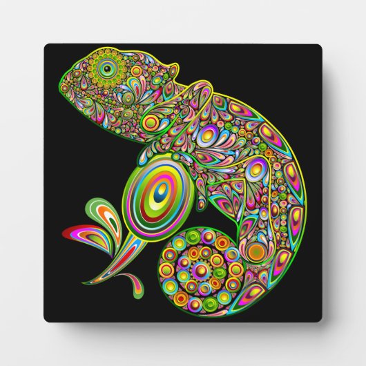 Chameleon Psychedelic Fantasy Fotoplatte (Vorderseite)