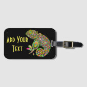 Chameleon Psychedelic Fantasy Gepäckanhänger (Vorderseite (Horizontal))