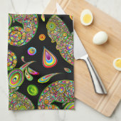 Chameleon Psychedelic Fantasy Geschirrtuch (Viertel Falte)