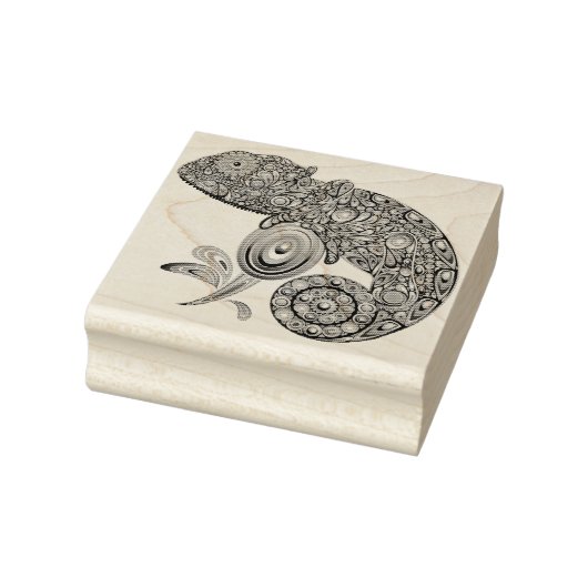 Chameleon Psychedelic Fantasy Gummistempel (Stempel)