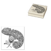 Chameleon Psychedelic Fantasy Gummistempel (Stempel)