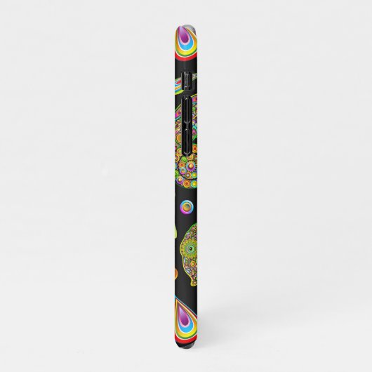 Chameleon Psychedelic Fantasy iPhone Hülle (Linke Seite)