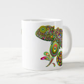 Chameleon Psychedelic Fantasy Jumbo-Tasse (Vorderseite Rechts)