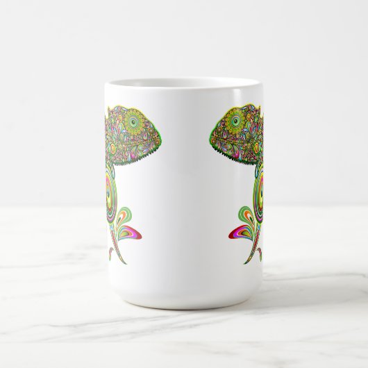 Chameleon Psychedelic Fantasy Kaffeetasse (Mittel)