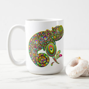 Chameleon Psychedelic Fantasy Kaffeetasse