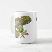 Chameleon Psychedelic Fantasy Kaffeetasse (Vorderseite Links)