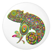 Chameleon Psychedelic Fantasy Keramikknauf (Vorderseite)
