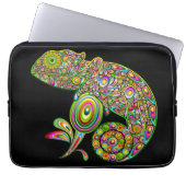 Chameleon Psychedelic Fantasy Laptopschutzhülle (Vorderseite)