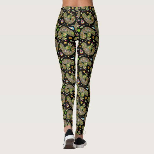Chameleon Psychedelic Fantasy Leggings (Rückseite)
