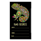 Chameleon Psychedelic Fantasy Magnetische Visitenkarte (Vorderseite Vertikal)