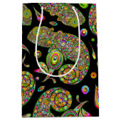 Chameleon Psychedelic Fantasy Mittlere Geschenktüte (Vorderseite)