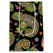 Chameleon Psychedelic Fantasy Mittlere Geschenktüte (Rückseite)