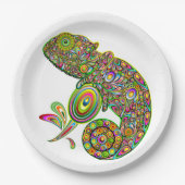 Chameleon Psychedelic Fantasy Pappteller (Vorderseite)
