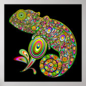 Chameleon Psychedelic Fantasy Poster (Vorne)